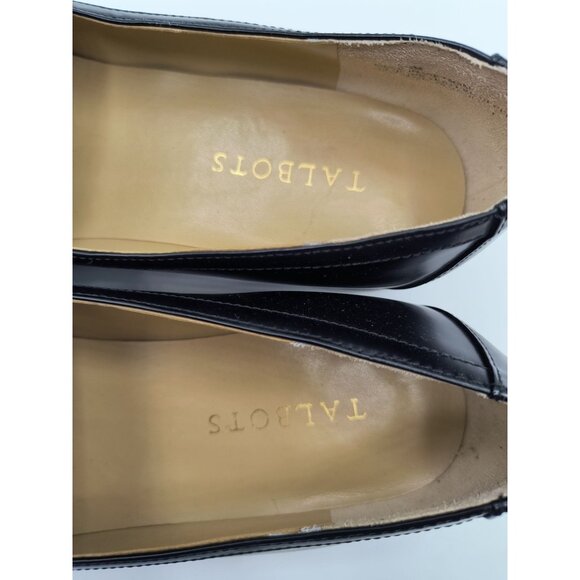 Talbots Womens Black Leather Laura Tassel Loafers Size 9.5M Flats Loafers Work - Picture 5 of 8